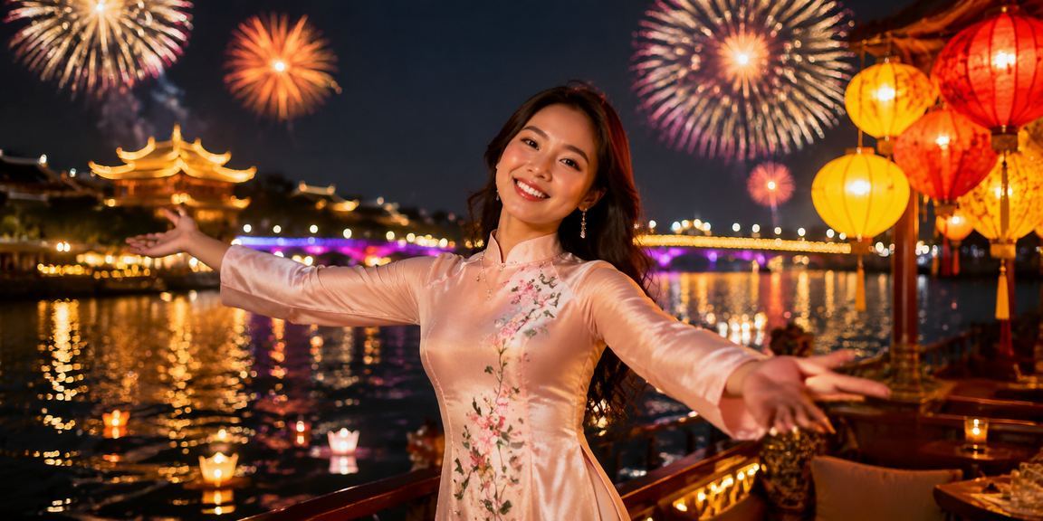 Không gian đêm Hội An với đèn lồng rực rỡ gợi nhớ trải nghiệm giải trí trực tuyến tại Việt Nam